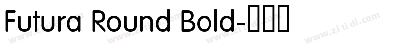 Futura Round Bold字体转换